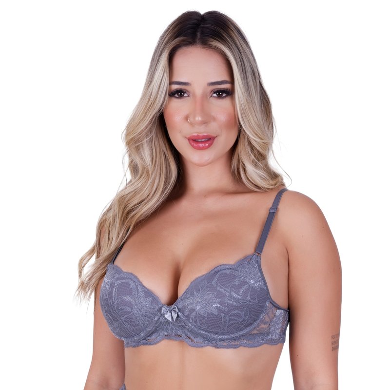 Sutiã Básico com Base Feminino Clamar em Renda - 4251 Sutiã Básico com Base Feminino Clamar em Renda - 4251