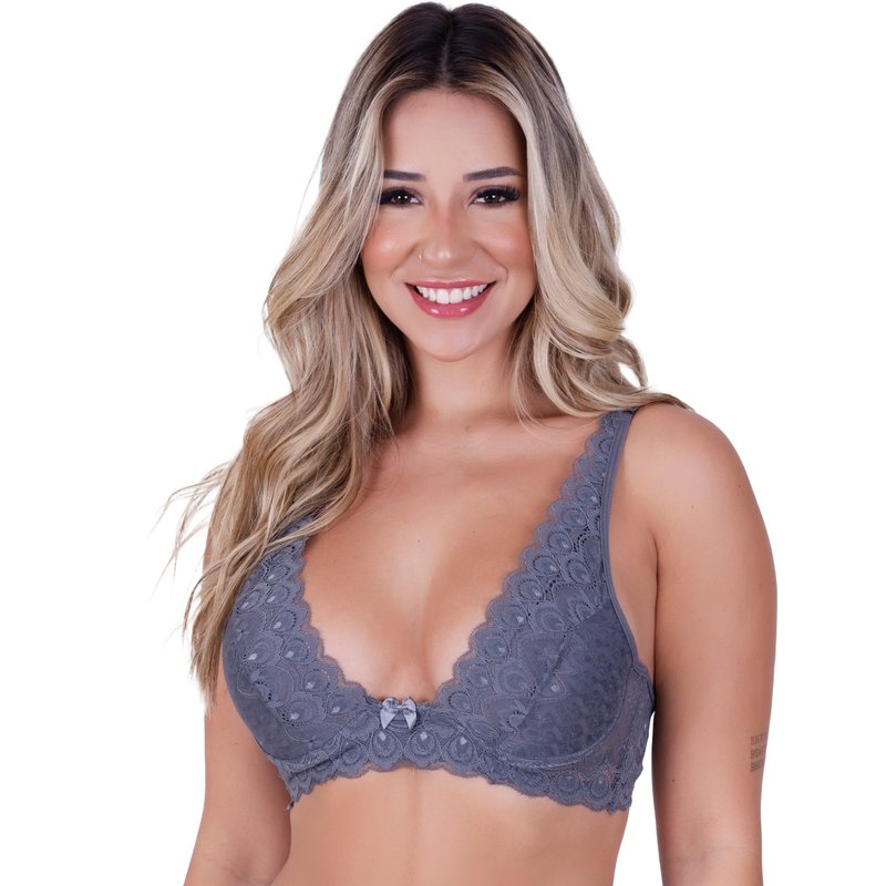 Sutiã sem Bojo Com Aro Feminino Clamar em Renda - 2441 Sutiã sem Bojo Com Aro Feminino Clamar em Renda - 2441