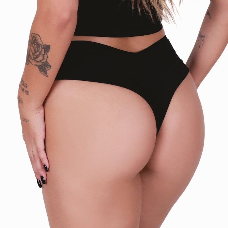 Calcinha Fio Dental Dupla Larga na Lateral Feminina Clamar em Cotton - 3462 Calcinha Fio Dental Dupla Larga na Lateral Feminina Clamar em Cotton - 3462