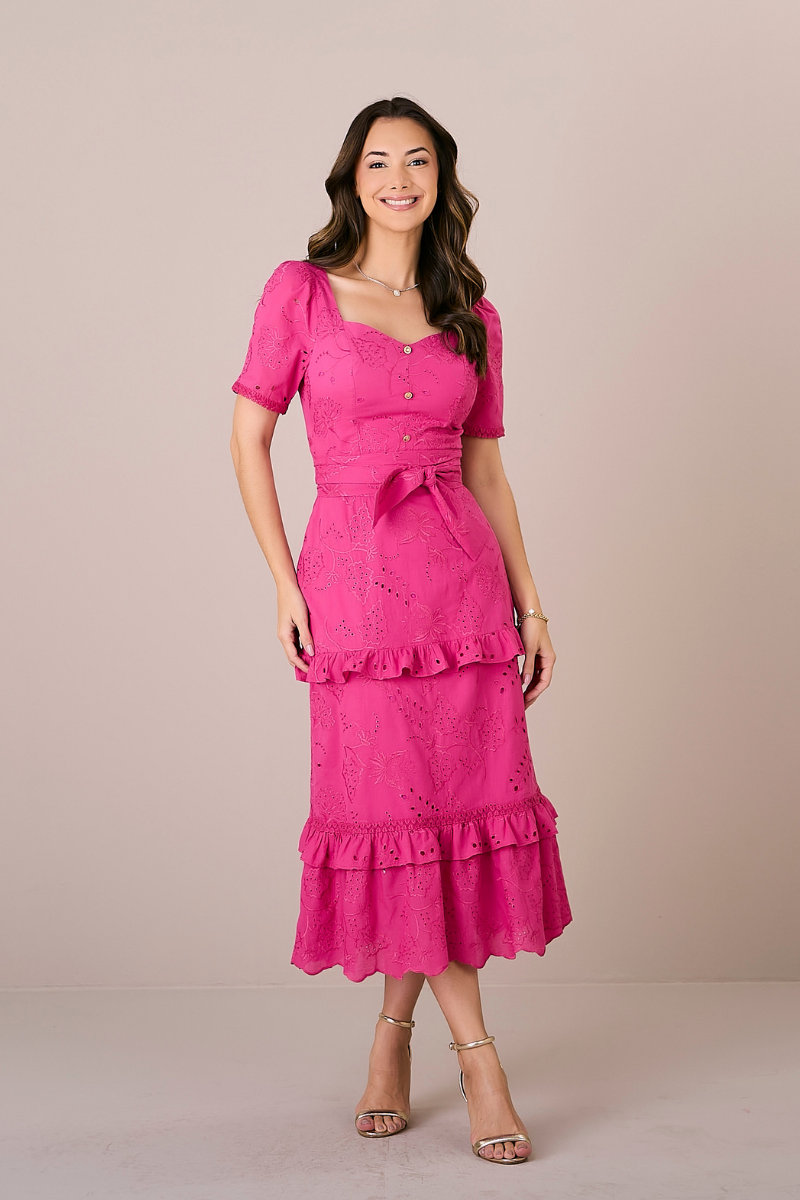 Vestido Midi Evasê Laise Maldivas