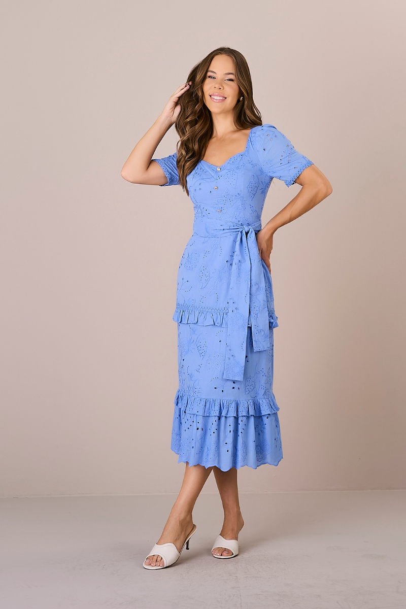 Vestido Midi Evasê Laise Maldivas