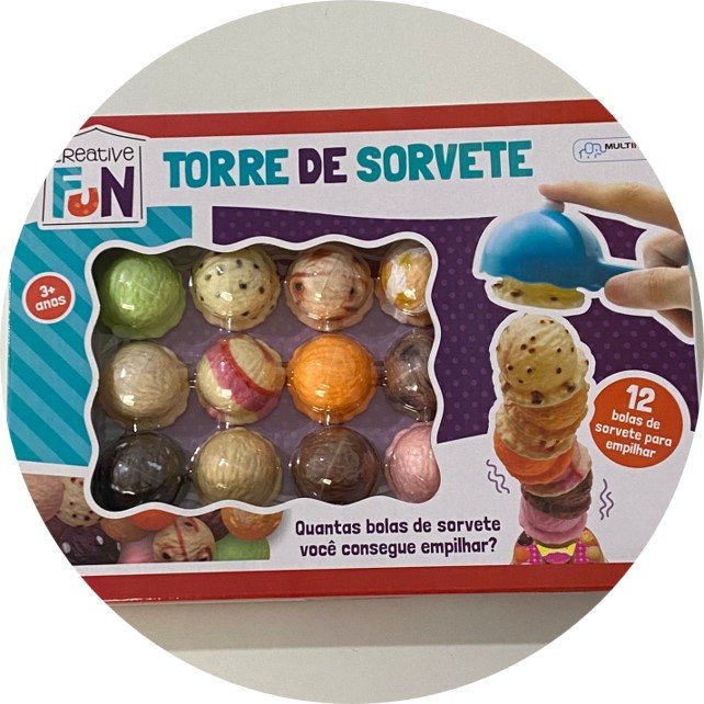 Ice cream jogo competição sorvete empilhamento brinquedos