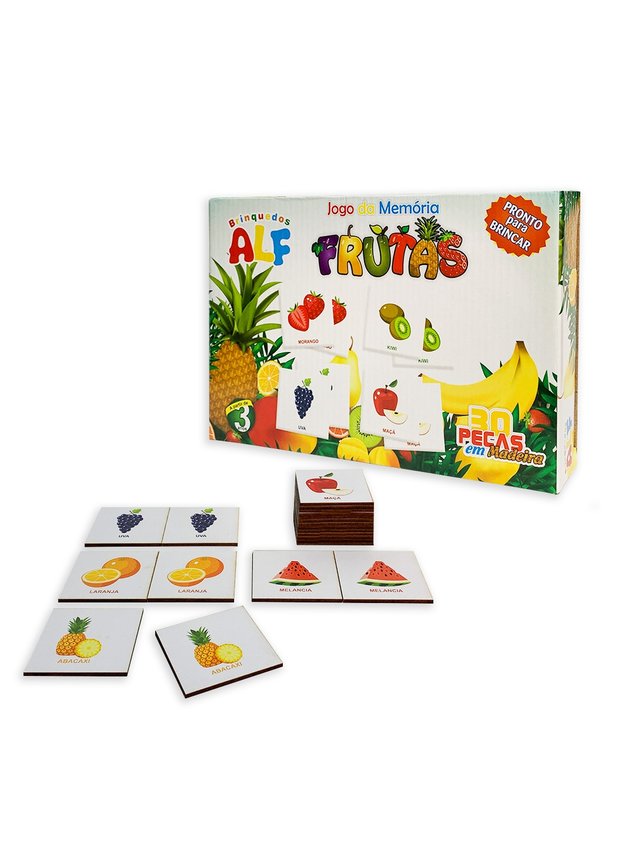 Jogos da Memória infantis Online: As Frutas