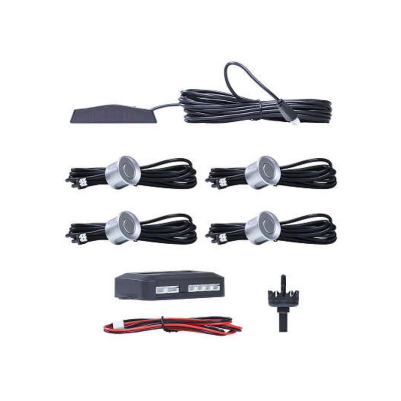 Sensor de Estacionamento 4 Pontos Prata - Traseiro 22MM S/Plug