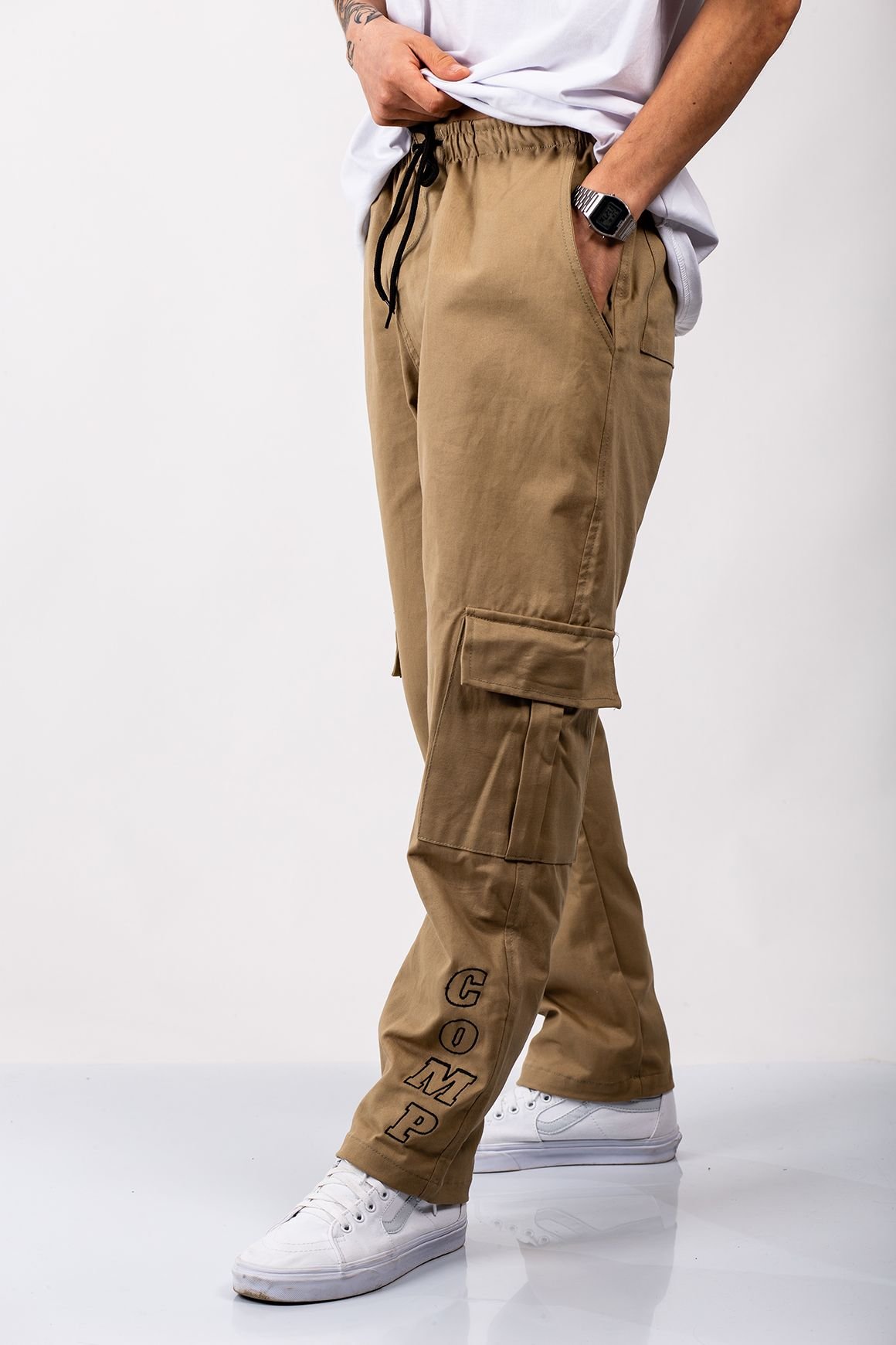 Calça cargo clearance masculina caqui