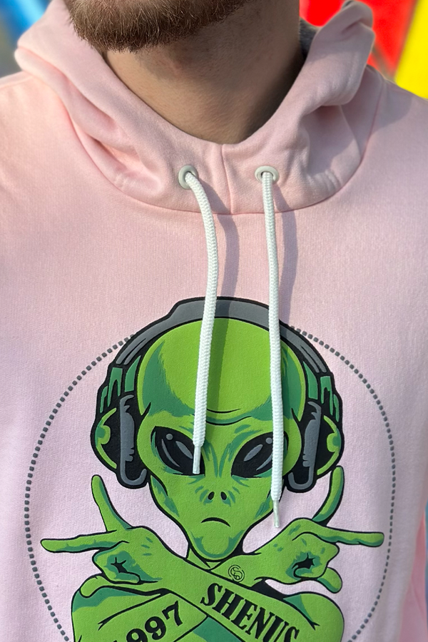 Moletom top alien rosa