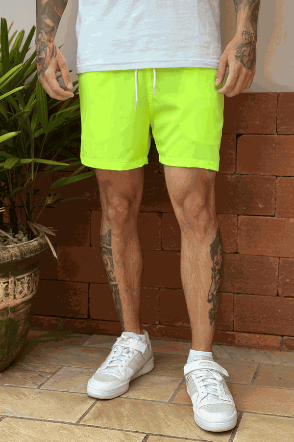 Man short leggings Fight Fluo
