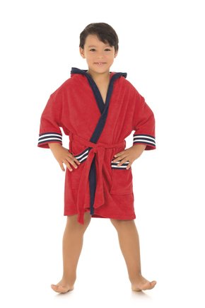 roupao infantil capuz vermelho ref 4058