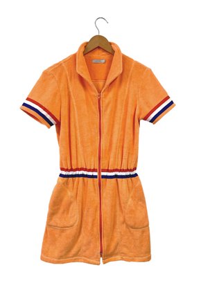 roupao com ziper laranja