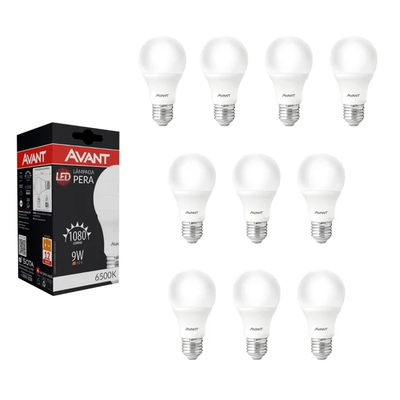 Kit Lâmpada Pera LED, 3 unidades, 7W, Luz branca 6500K, soquete E27,  Bivolt, Avant - Lupa Distribuidora