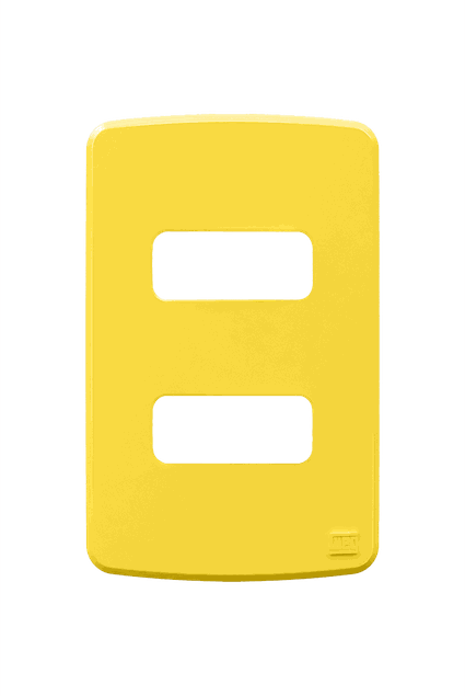 placa 4x2 2 posicao amarelo