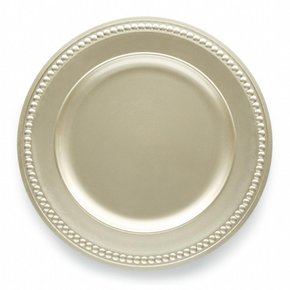 sousplat galles dots champagne