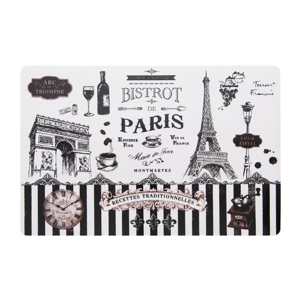 Jogo Americano 6 Peças Pvc Print Coffee Paris Jogo Americano 6 Peças Pvc Print Coffee Paris