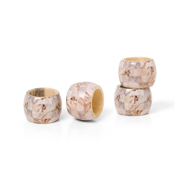 Argola de Guardanapo Complement 4 Pcs Travertino Argola de Guardanapo Complement 4 Pcs Travertino