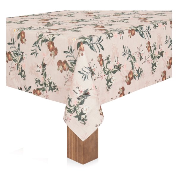 toalha de mesa retangular 6 lugares 1 60 x 2 20m coloratta flora