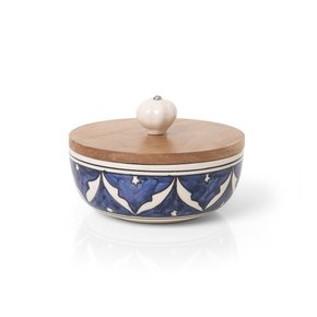 potiche decorativ versailles 15cm azul