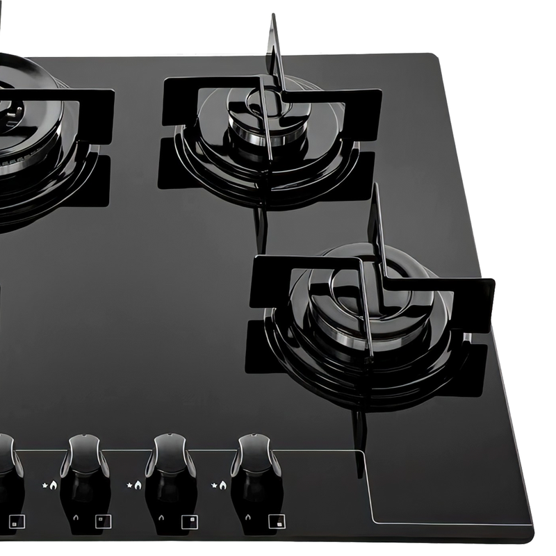 Cooktop a Gás Franke 60 GTC 4 Bocas Tripla Chama Glass Bivolt Preto