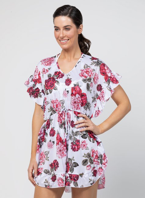 Kaftan Estampado Com Babado Kaftan Estampado Com Babado