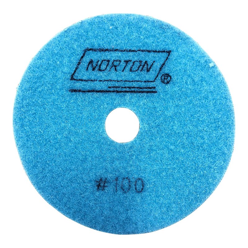 Disco Diamantado Flexvel para Polimento 100mm Gro 50 Azul Norton 2