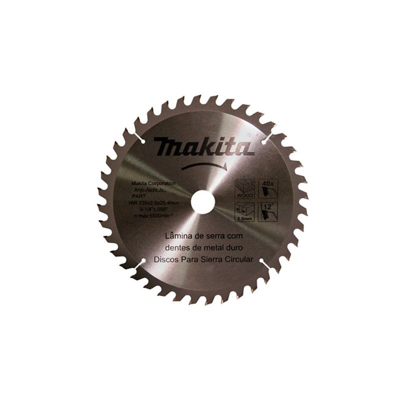 Disco de Serra Circular Madeira 165mm 40 Dentes Makita D 51328