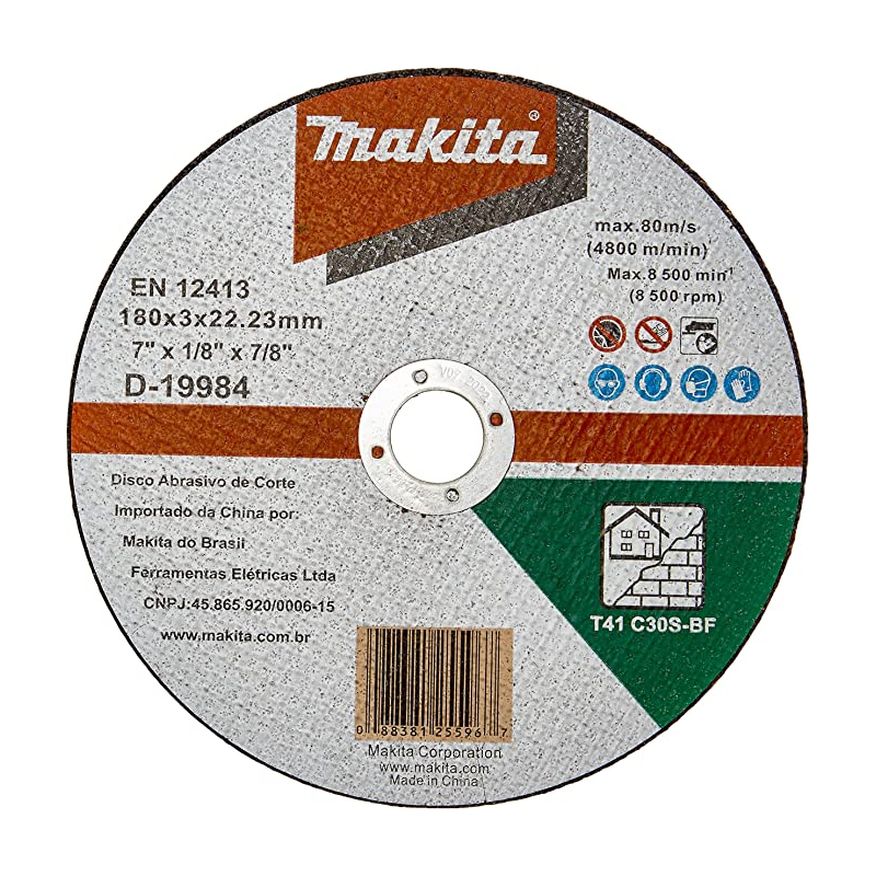 Disco de Desbaste para Ao 180mm Makita D 19984