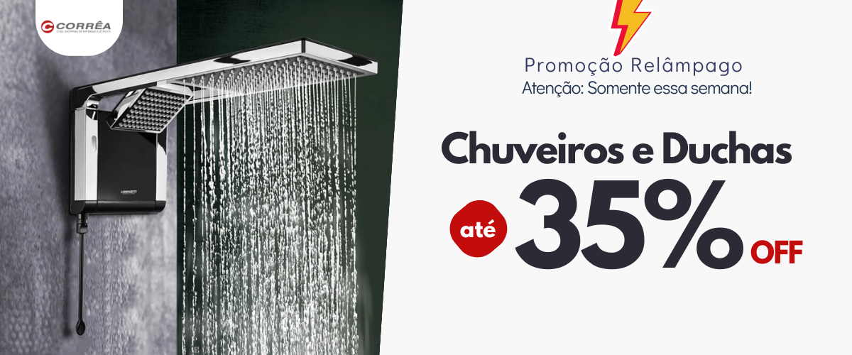 Os Melhores Chuveiros Elétricos e Duchas - Correa Materiais - Corrêa ...