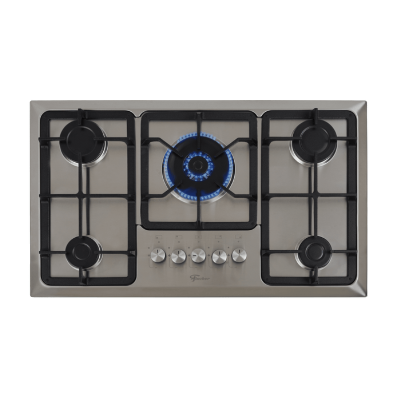 Fogão Cooktop 5 Bocas TC Infinity Gás Mesa Inox Fischer 5 Bocas