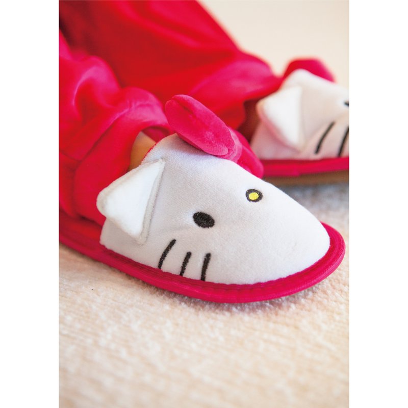Pantufa Plush com Laço Feminino Hello Kitty Plush