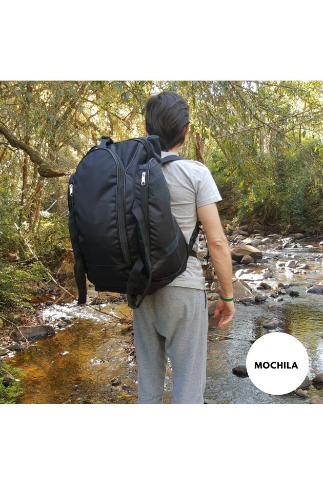 Mochila Cargueira Preta Viagem Camping Acampamento Trilha Reforçada 50L -  Coutre Bolsas