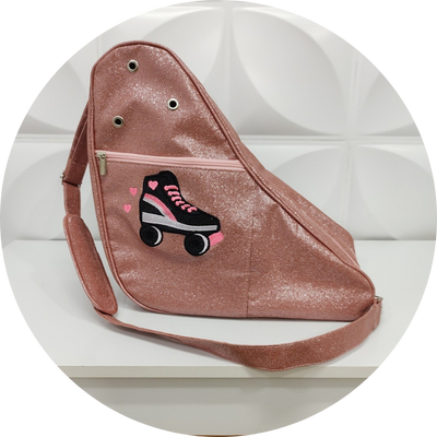 Bolsa Porta Patins Personalizada Shine Rosa Compartimento Duplo – Coutre Bolsas