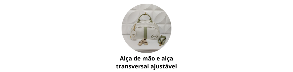 Bolsa Maternidade Off White/Verde Coleção Luxo - Coutre Bolsas