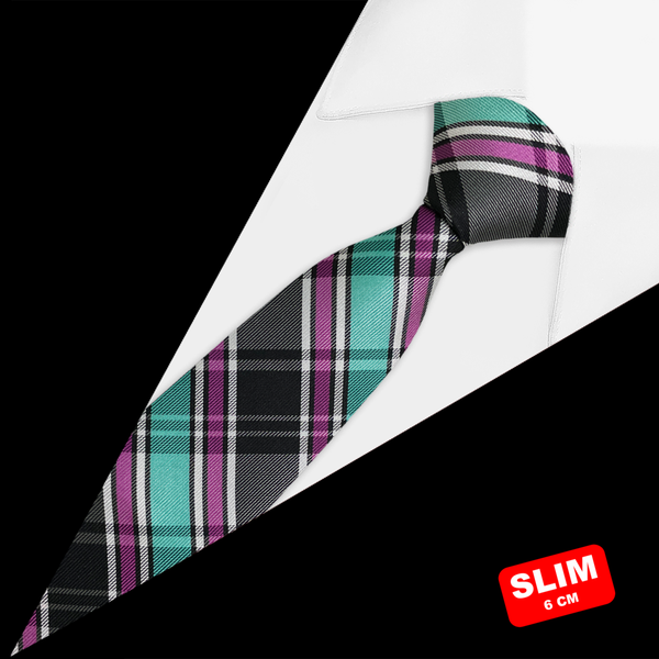 Gravata Slim Xadrez Preta Gravata Slim Xadrez Preta