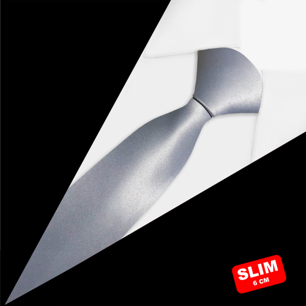 Gravata Slim Lisa Cinza Gravata Slim Lisa Cinza