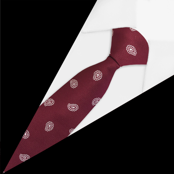 Gravata Foulard Bordô Gravata Foulard Bordô
