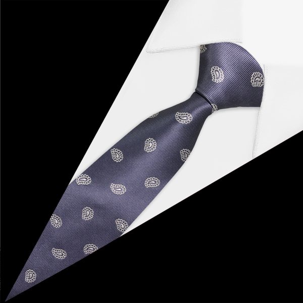 Gravata Foulard Cinza Gravata Foulard Cinza