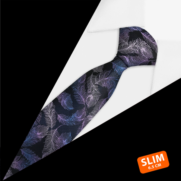 Gravata Slim Floral Preta Gravata Slim Floral Preta