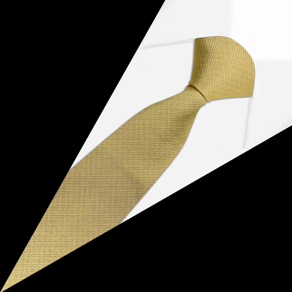 Gravata Jacquard Dourada Gravata Jacquard Dourada