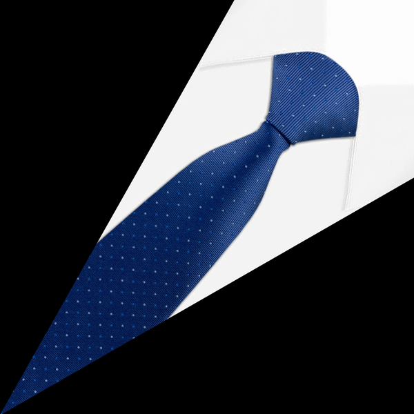 Gravata Poá Azul Royal Gravata Poá Azul Royal