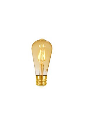 lamp led filamento vintage st64 4w autovolt ambar
