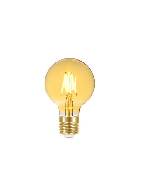 lamp led filamento vintage globo g80 4w autovolt ambar