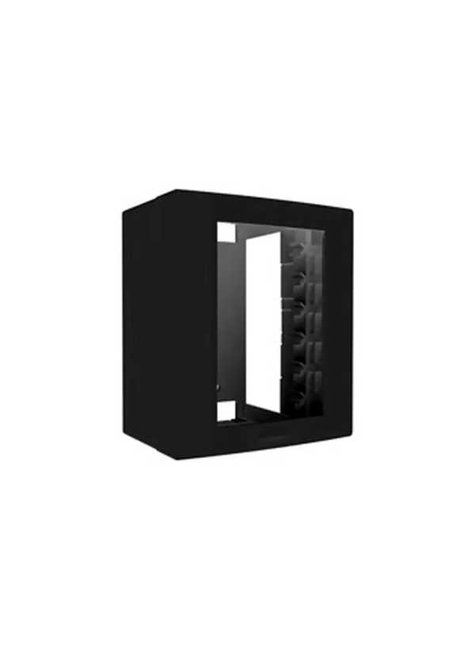 caixa placa com 3 modulos alumbra inova pro preta 85157 112285 203603