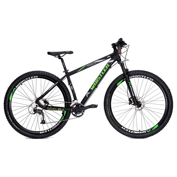 111941 9 bicicleta aro 29 whistler s4 18v hidraulico 2022 preto verde
