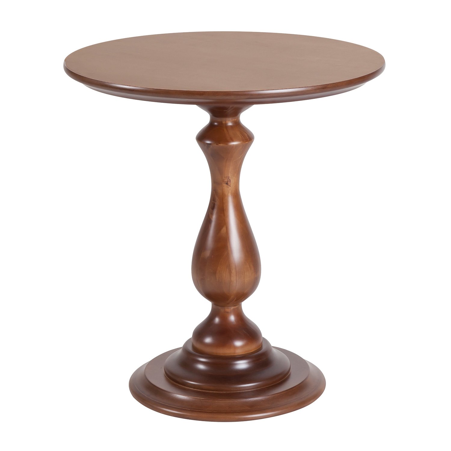Mesa de Canto Madeira Maciça Clássica Titanium Verniz - Decorei Bem