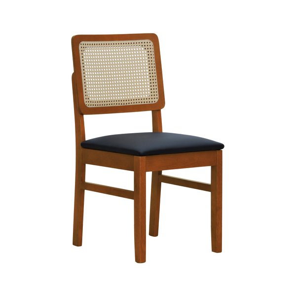 cadeira lyon encosto telinha natural corano preto 1