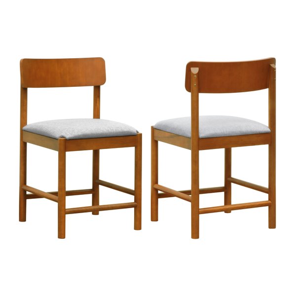 kit 2 cadeiras umber linho bege mescla impermeavel