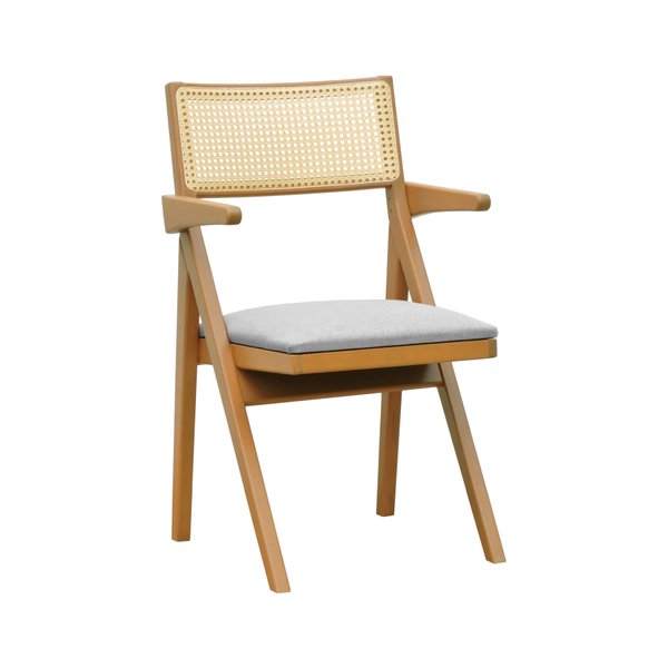cadeira ype natural com bracos linho bege mescla impermeavel 1