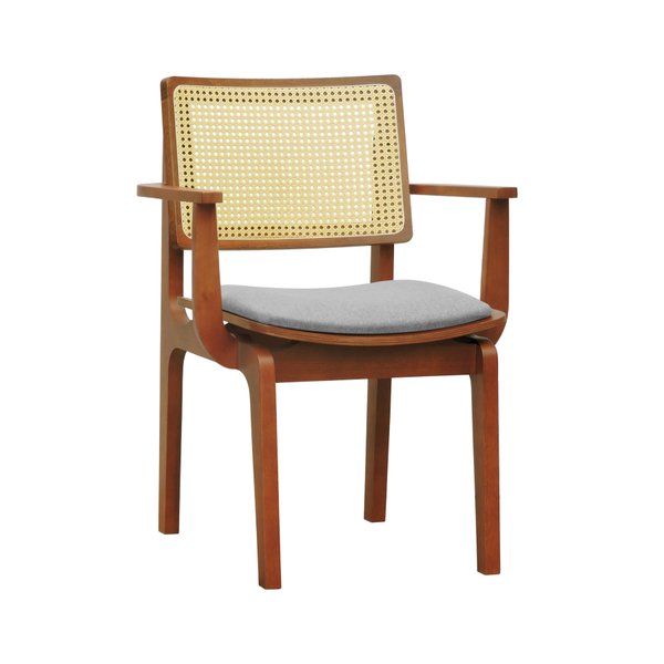 cadeira gus com bracos amendoa linho cinza mescla impermeavel 1