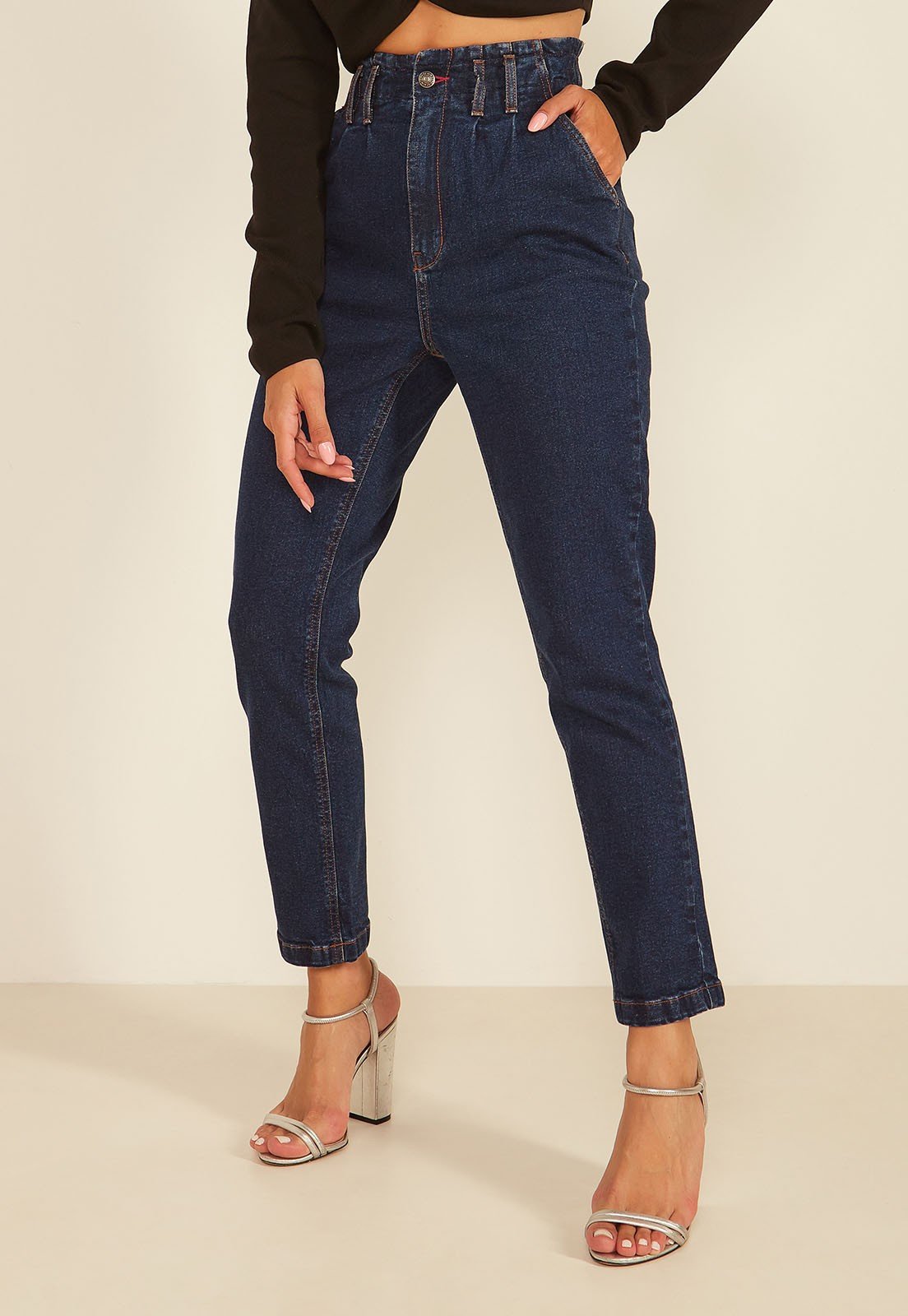 Calça jeans best sale feminina mom pants