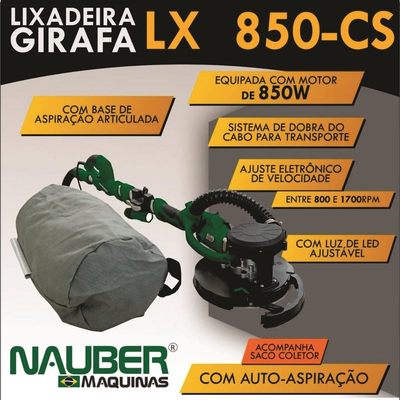 Lijadora Jirafa Nauber LX850-CS - Nalon