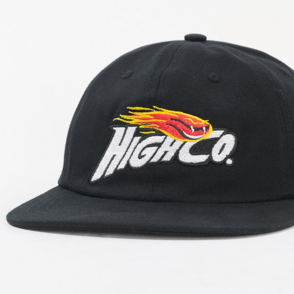 Boné High 6 Panel Logo - Black